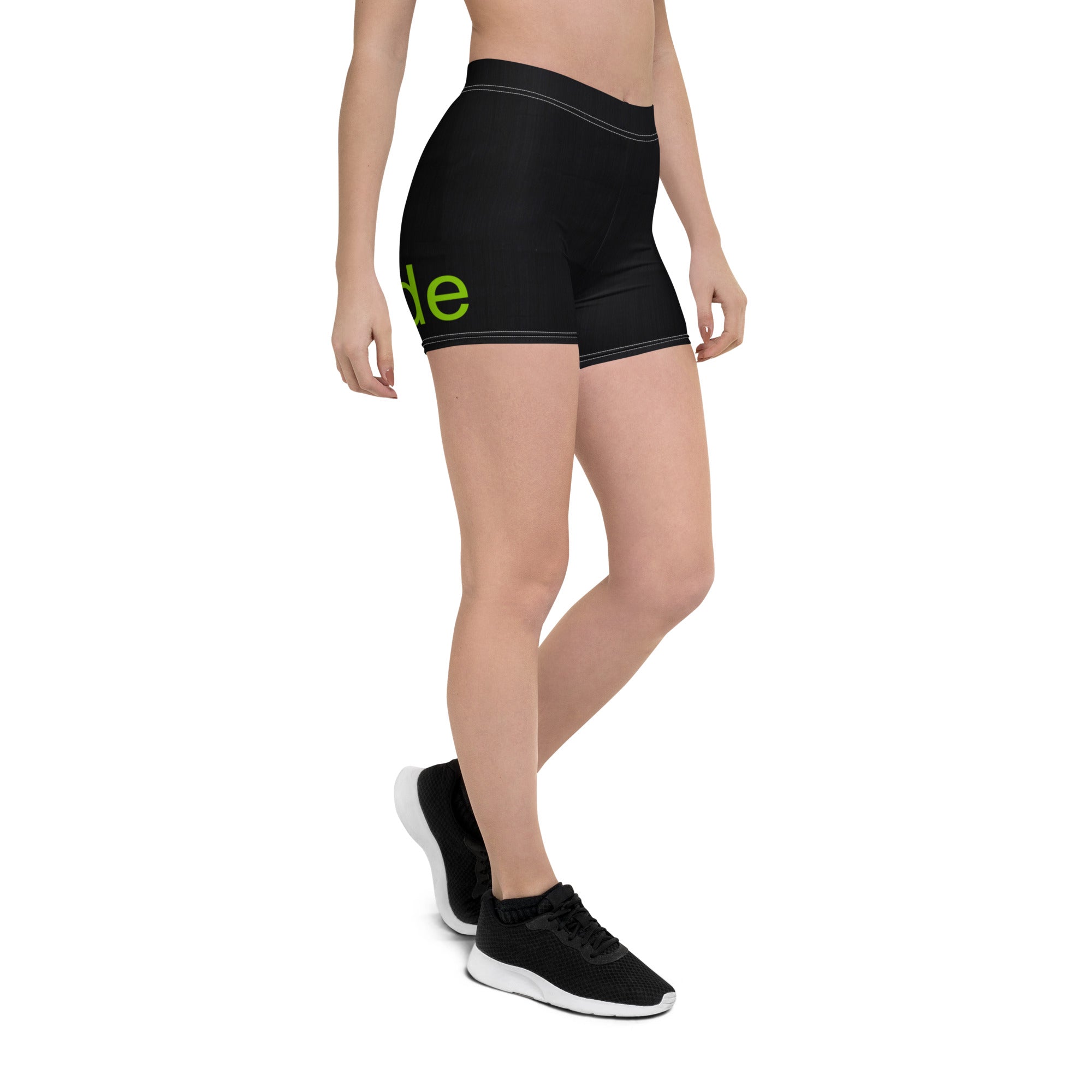 Brat Green Girls' Shorts. Black Gym Shorts. Lime Green Workout Shorts. WickedYo.